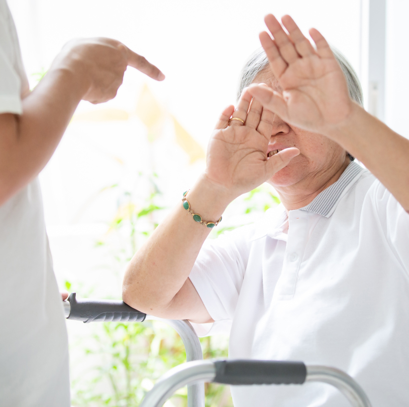 nursing home resident being abused by staff