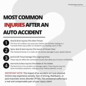 common car accident injuries