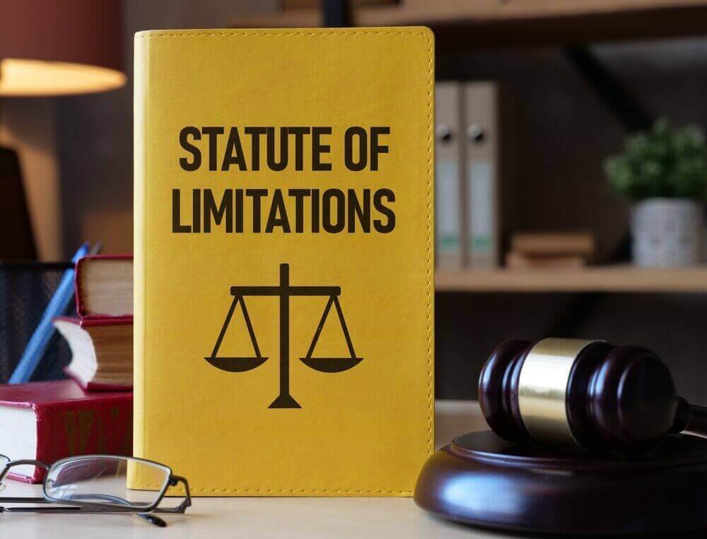 Statute limitations for personal injury book on the table